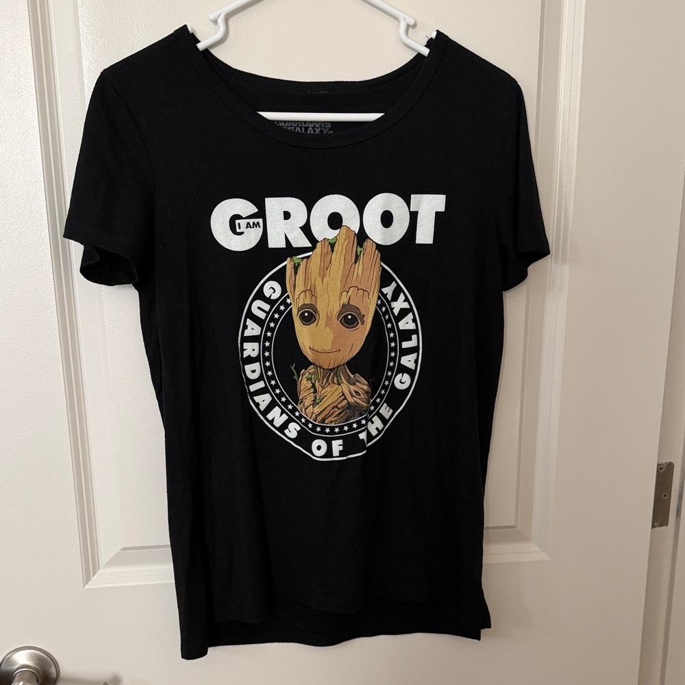I AM GROOT Guardians of the Galaxy Black Graphic Tee